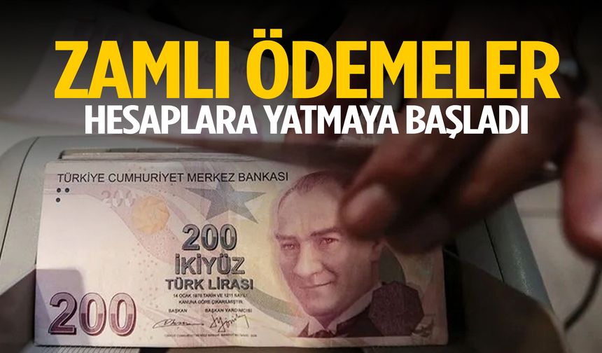 Bakan duyurdu: Zamlı ödemeler hesaplara yatmaya başladı!