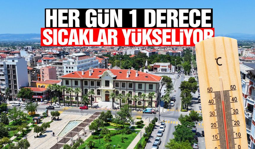 Her gün 1 derece! Manisa’da sıcaklar yeniden yükseliyor