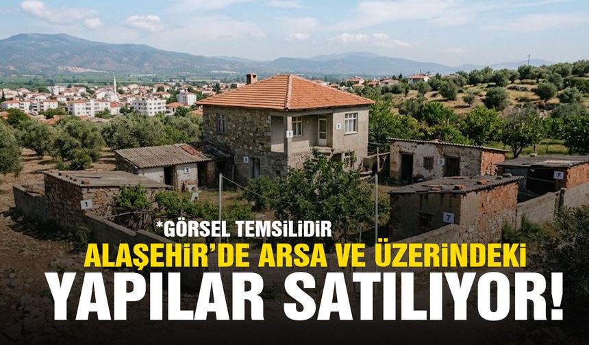 Alaşehir’de arsa ve üzerindeki yapılar satılıyor!
