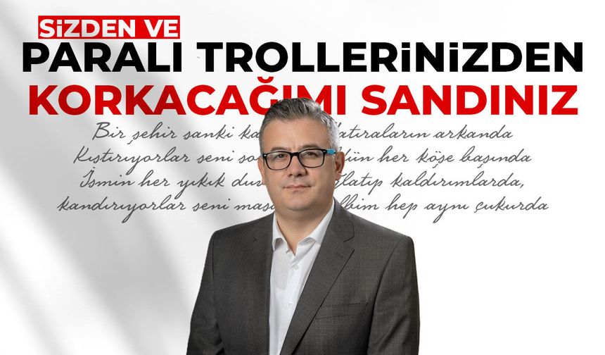 Büke: Sizden, paralı trollerinizden korkacağımı sandınız