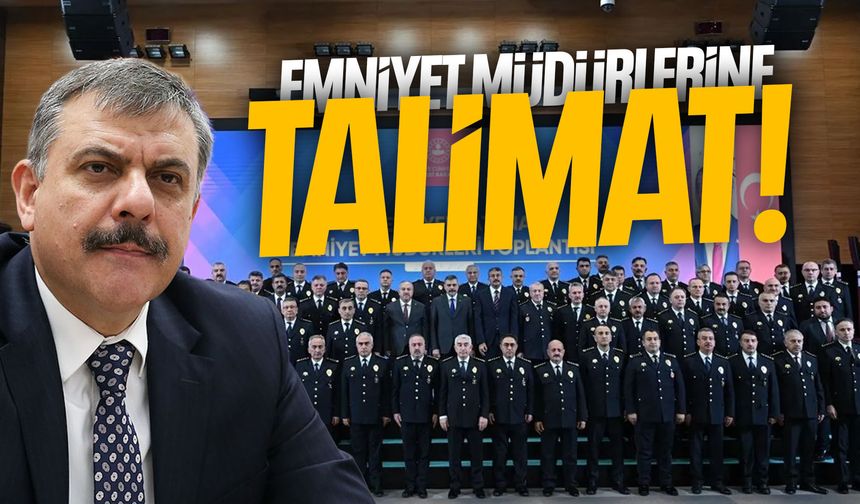 Emniyet Müdürleriyle buluştu! Manisa açıklaması… Talimatı verdi!