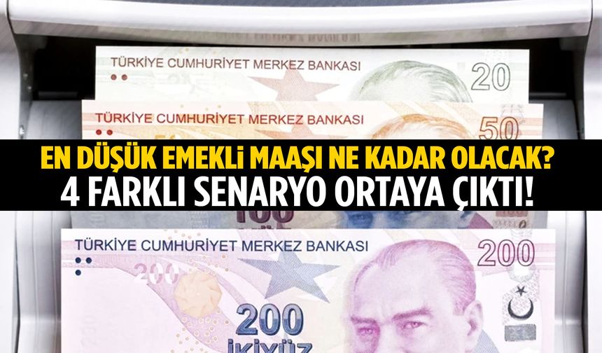 En düşük emekli maaşı ne kadar olacak? 4 farklı senaryo ortaya çıktı