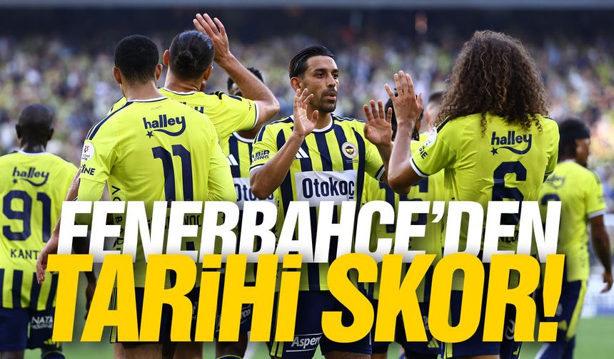 Fenerbahçe’den tarihi skor! Gol oldu yağdı…