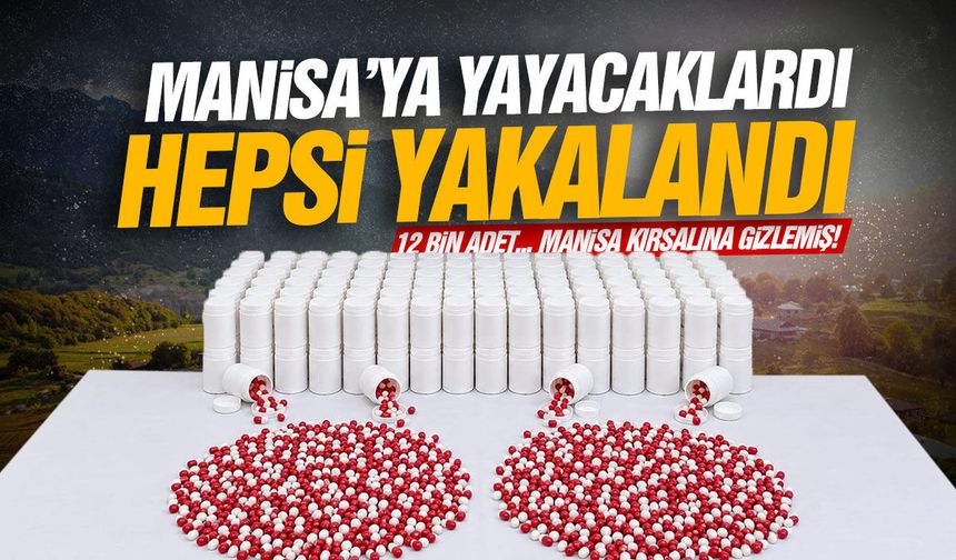 Kırsala binlerce adet gizlemiş... Tüm Manisa'ya yayacaklardı!