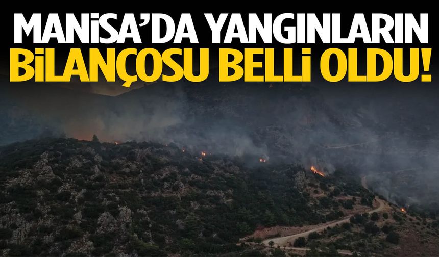 Manisa’da yangınların bilançosu belli oldu!