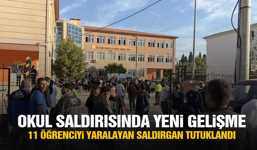 Manisa’da 11 öğrenciyi yaralayan saldırgan tutuklandı!