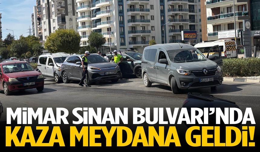 Mimar Sinan Bulvarı’nda kaza meydana geldi!