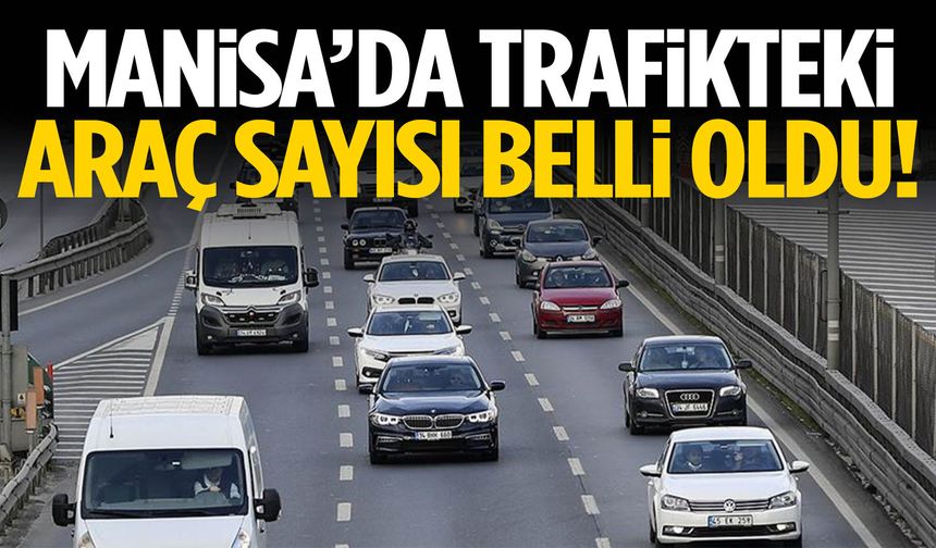 Manisa’da trafikteki araç sayısı belli oldu!