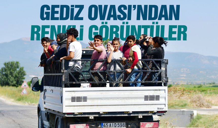 Gediz Ovası’nda renkli görüntüler