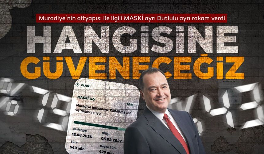Muradiye'nin altyapısı ne zaman bitecek? MASKİ ayrı Dutlulu ayrı rakam verdi
