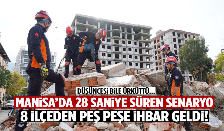28 saniyelik felaket senaryosu… Manisa’da 6,7 büyüklüğünde deprem!