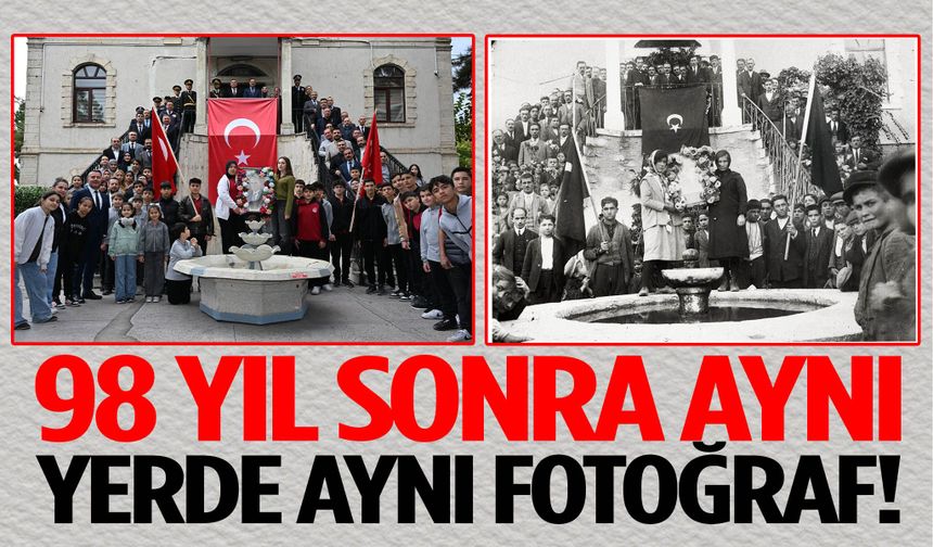 98 yıl sonra aynı yerde aynı fotoğraf!