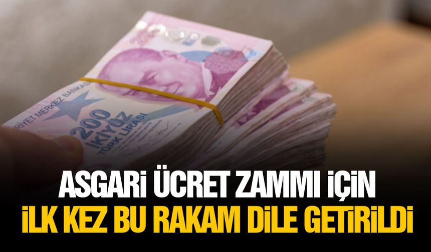Asgari ücret zammı için ilk kez bu rakam dile getirildi