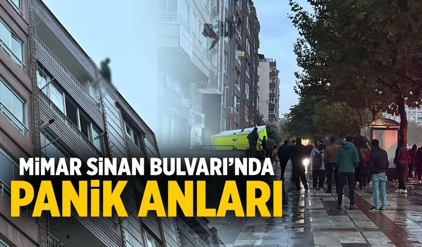 Mimar Sinan Bulvarı'nda panik anları!