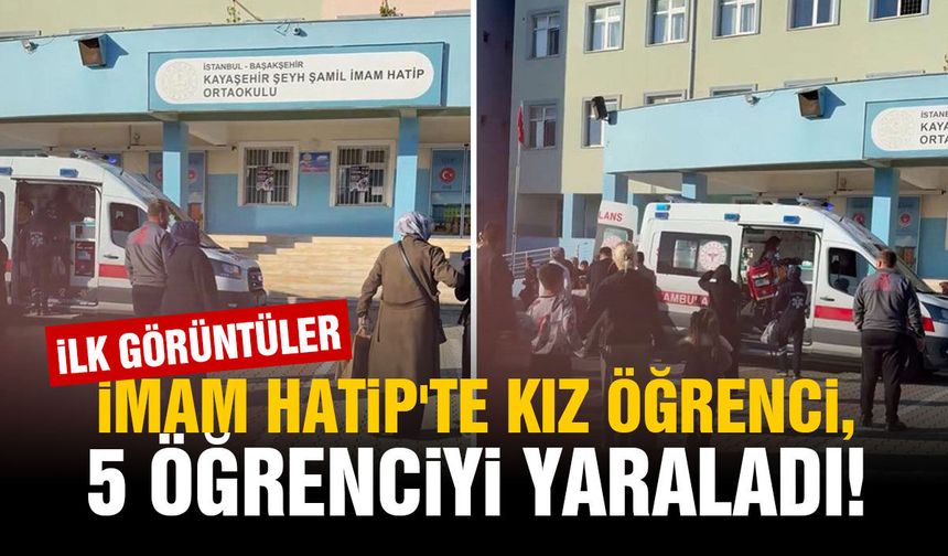 İmam Hatip'te bıçaklı kavga sonrası ilk görüntüler: 5 öğrenci yaralandı