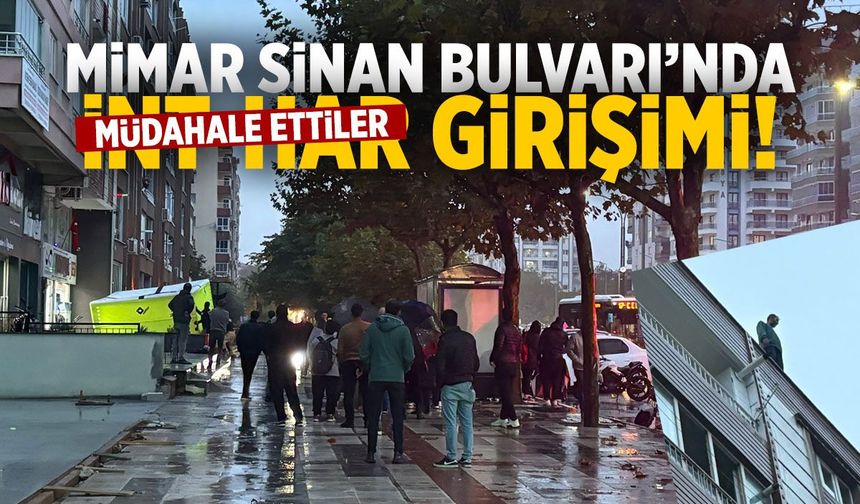 Manisa'da bir kişi 7 katlı binanın çatısına çıktı! Müdahale geldi...