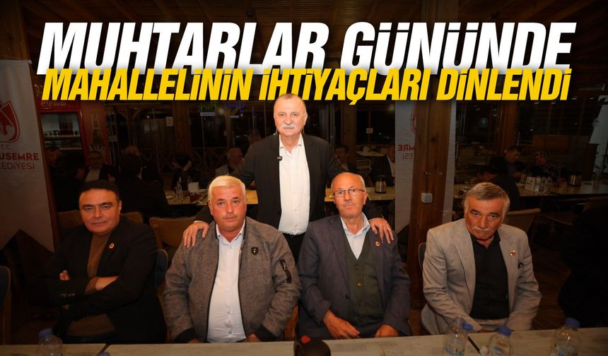 Muhtarlar gününde mahallelinin ihtiyaçları dinlendi...