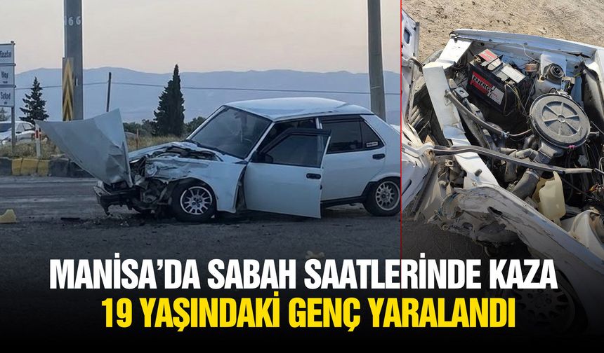 Sabah saatlerinde kaza: 19 yaşındaki genç yaralandı