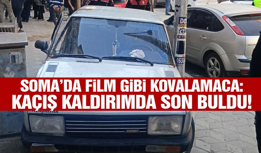 Soma’da film gibi kovalamaca! Kaçış kaldırımda son buldu