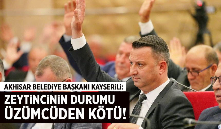 "Zeytincinin durumu üzümcüden kötü"