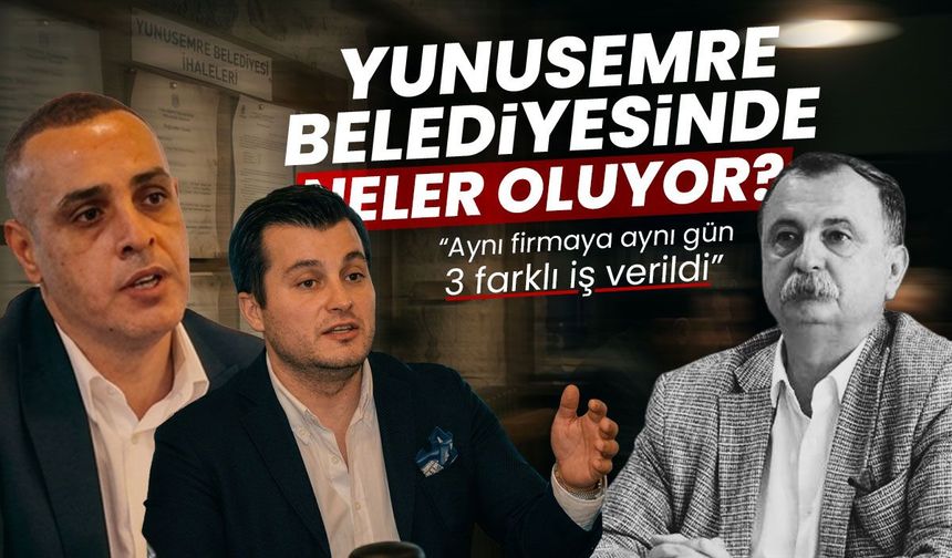 Yunusemre Belediyesi'nde neler oluyor? Aynı firmaya aynı gün 3 farklı iş verildi!