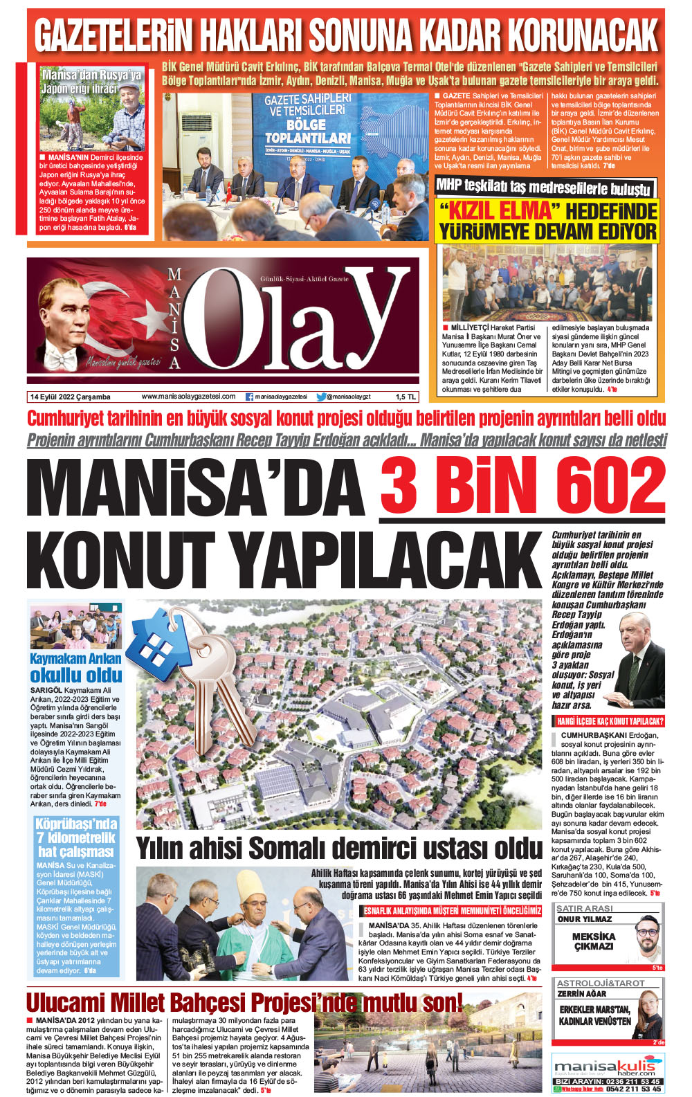 14.09.2022 Manisa Olay Gazetesi