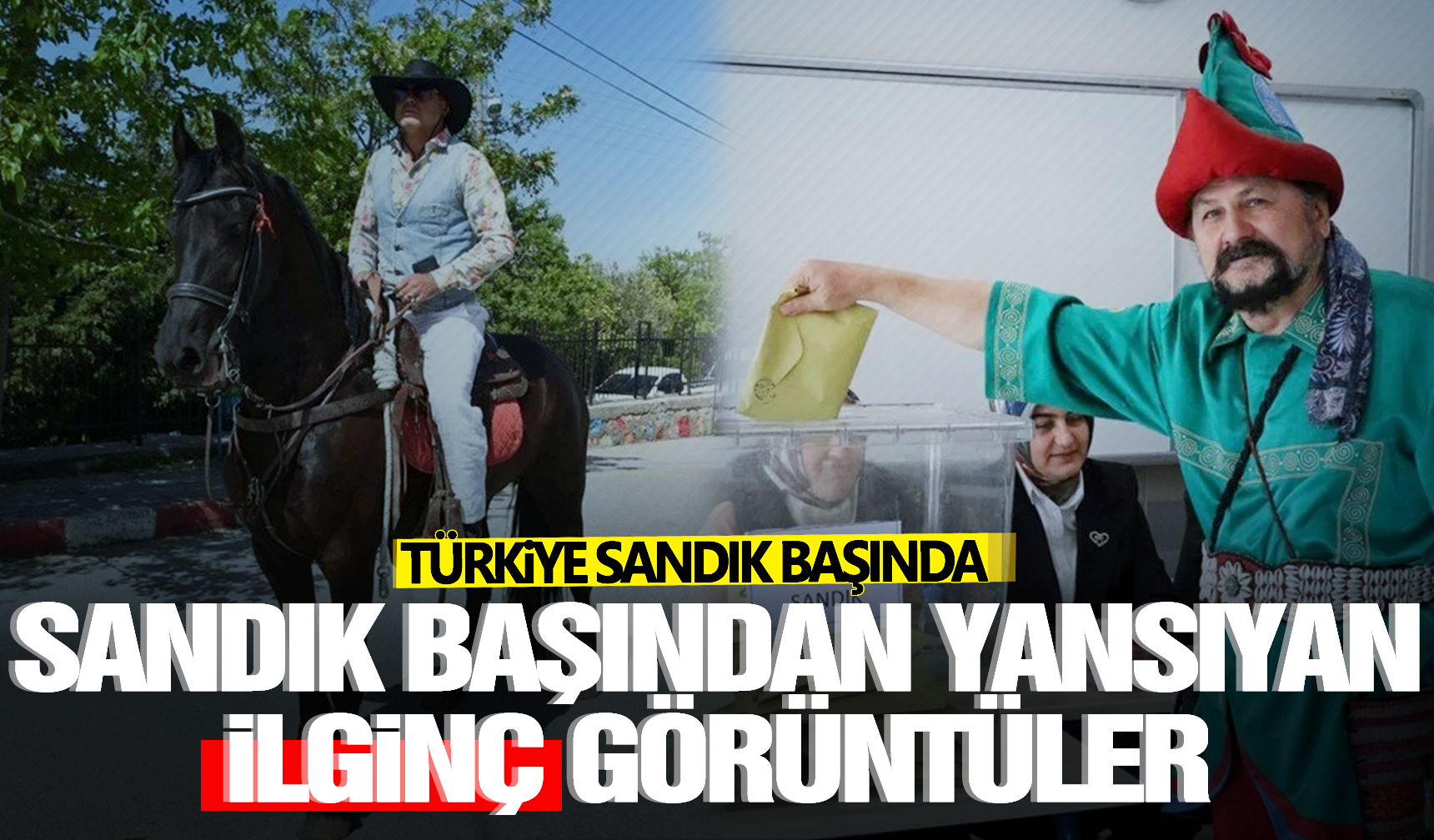 Sandık başından yansıyan renkli kareler…