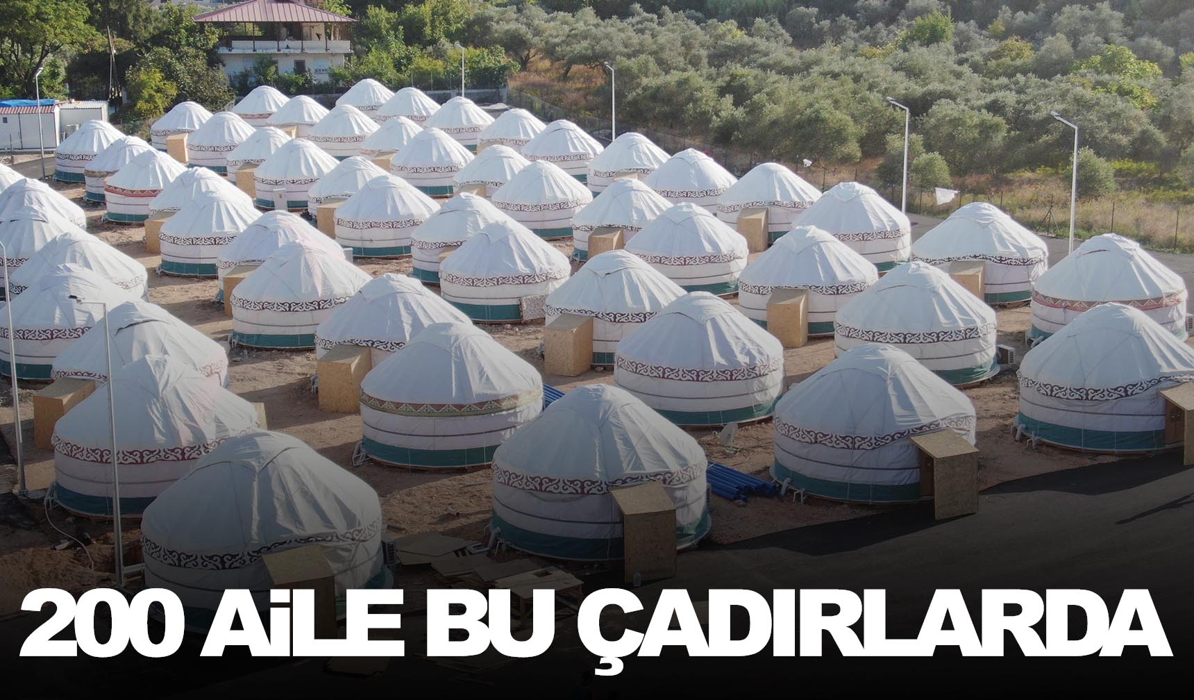 Kırgız çadırları yeni yuvaları oldu