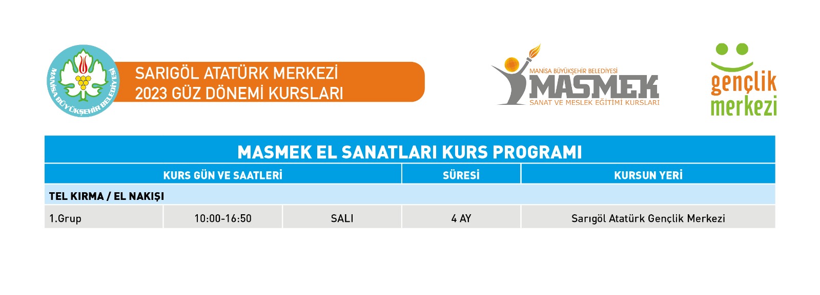 MASMEK Güz Dönemi Kurs Kayıtları Başlıyor (10)