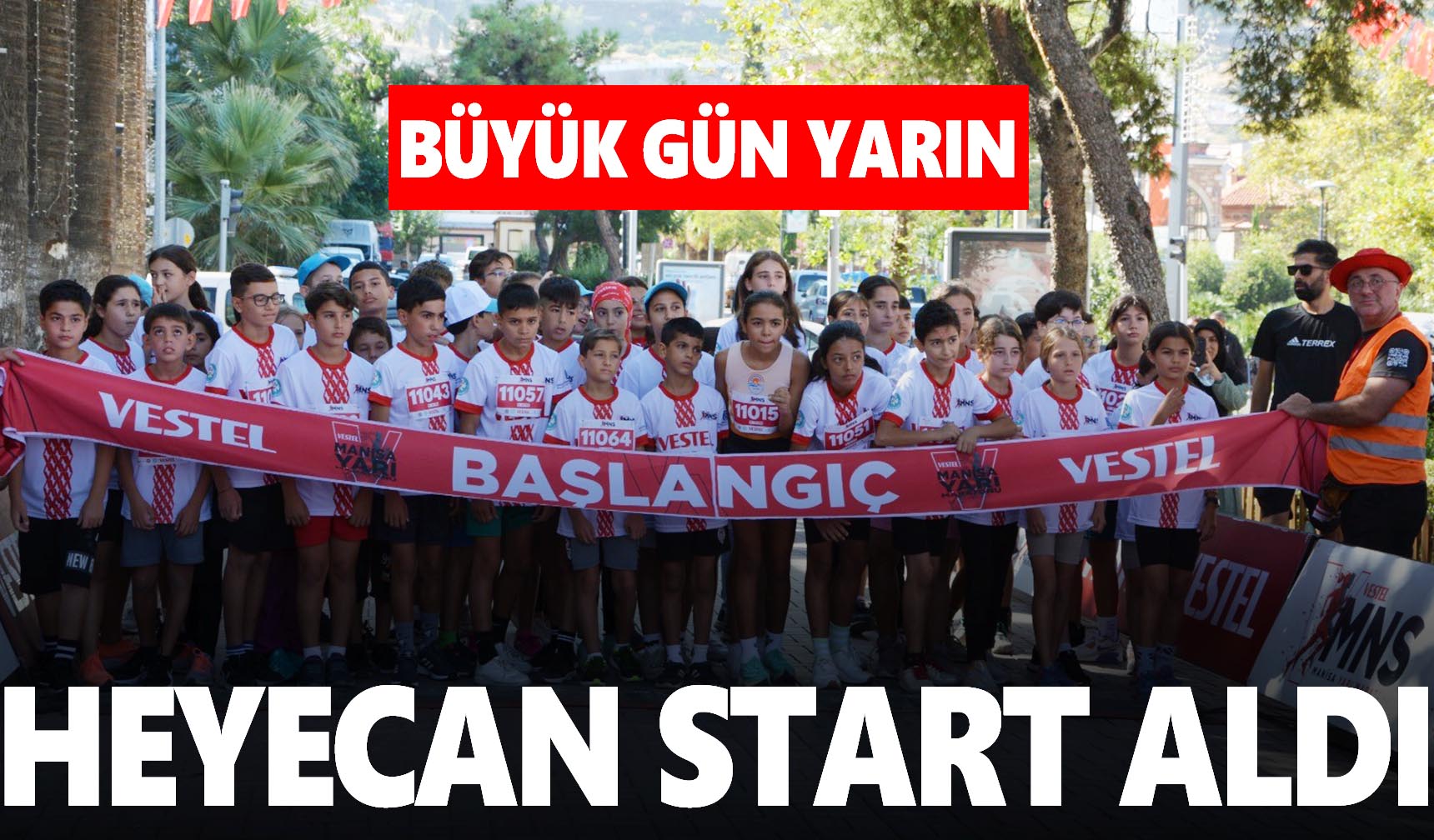 Vestel Yarı Maratonu'nda çocuklar koştu