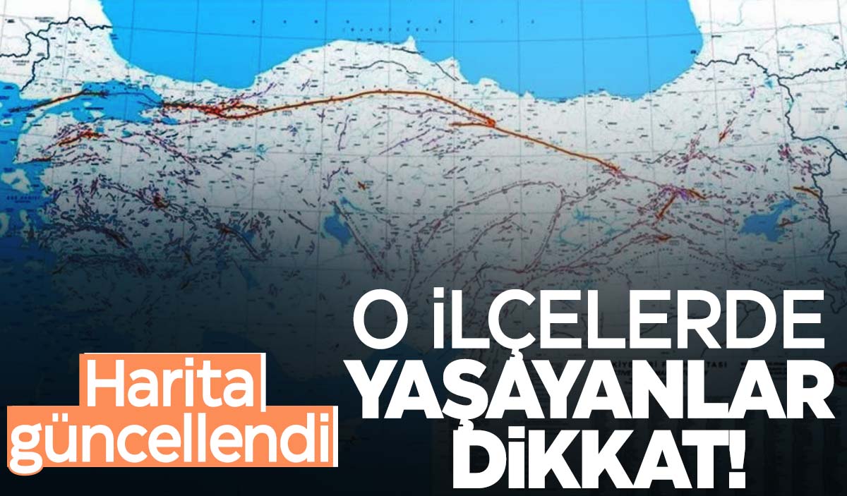 Deprem haritası güncellendi… Manisa’nın 8 ilçesi fay hattında!