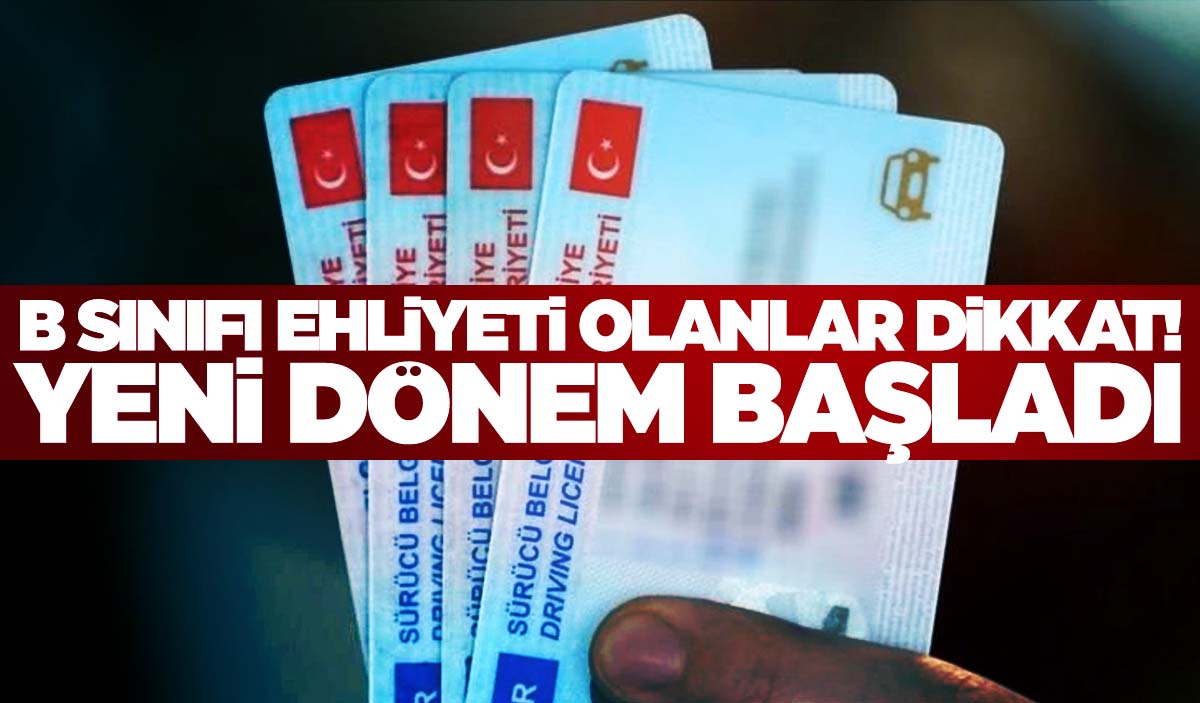 B Sınıfı Ehliyeti Olanlar Dikkat! Resmen Başladı… - Manisa Kulis Haber ...