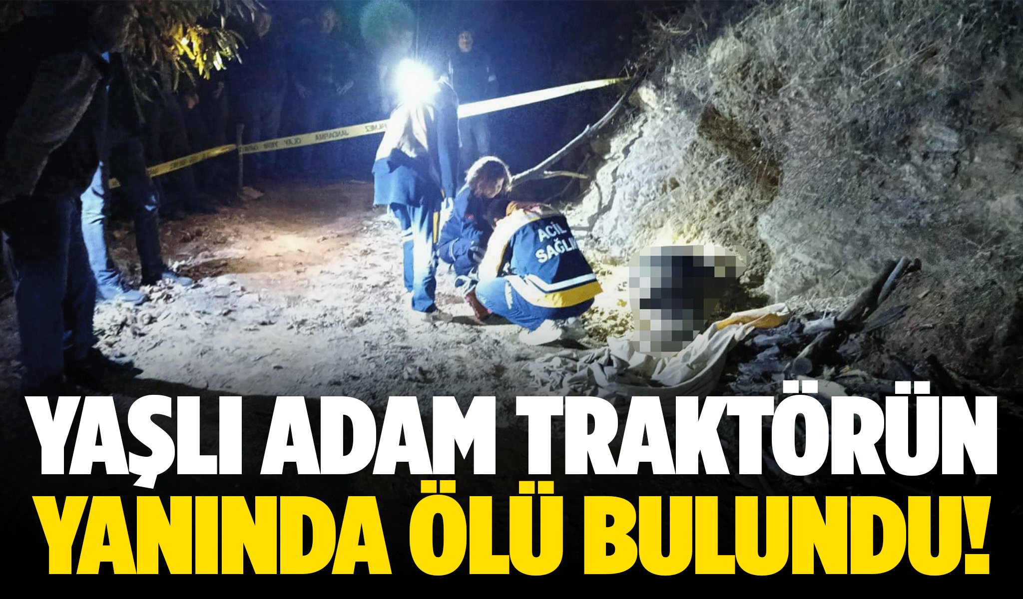 Kestane bahçesinde feci olay: Traktörünün yanında ölü bulundu