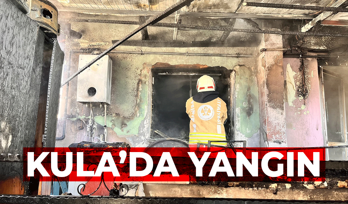Manisa Kula’da müstakil evde yangın paniği!