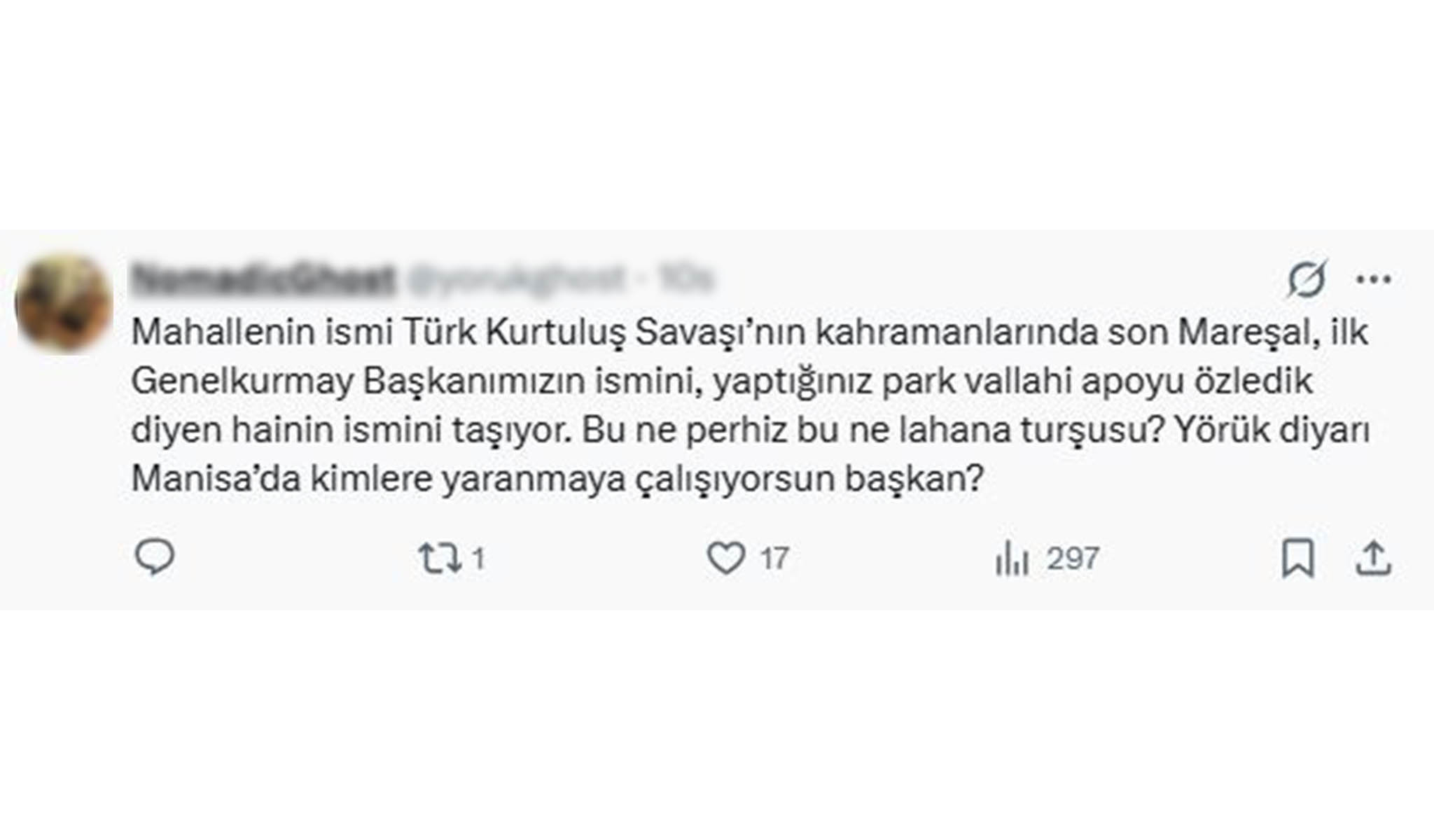 Yunusemre Ilçesinde Yapımı Devam Eden Ahmet Kaya Parkı, Isim Tercihi Nedeniyle Sosyal Medyirildi.