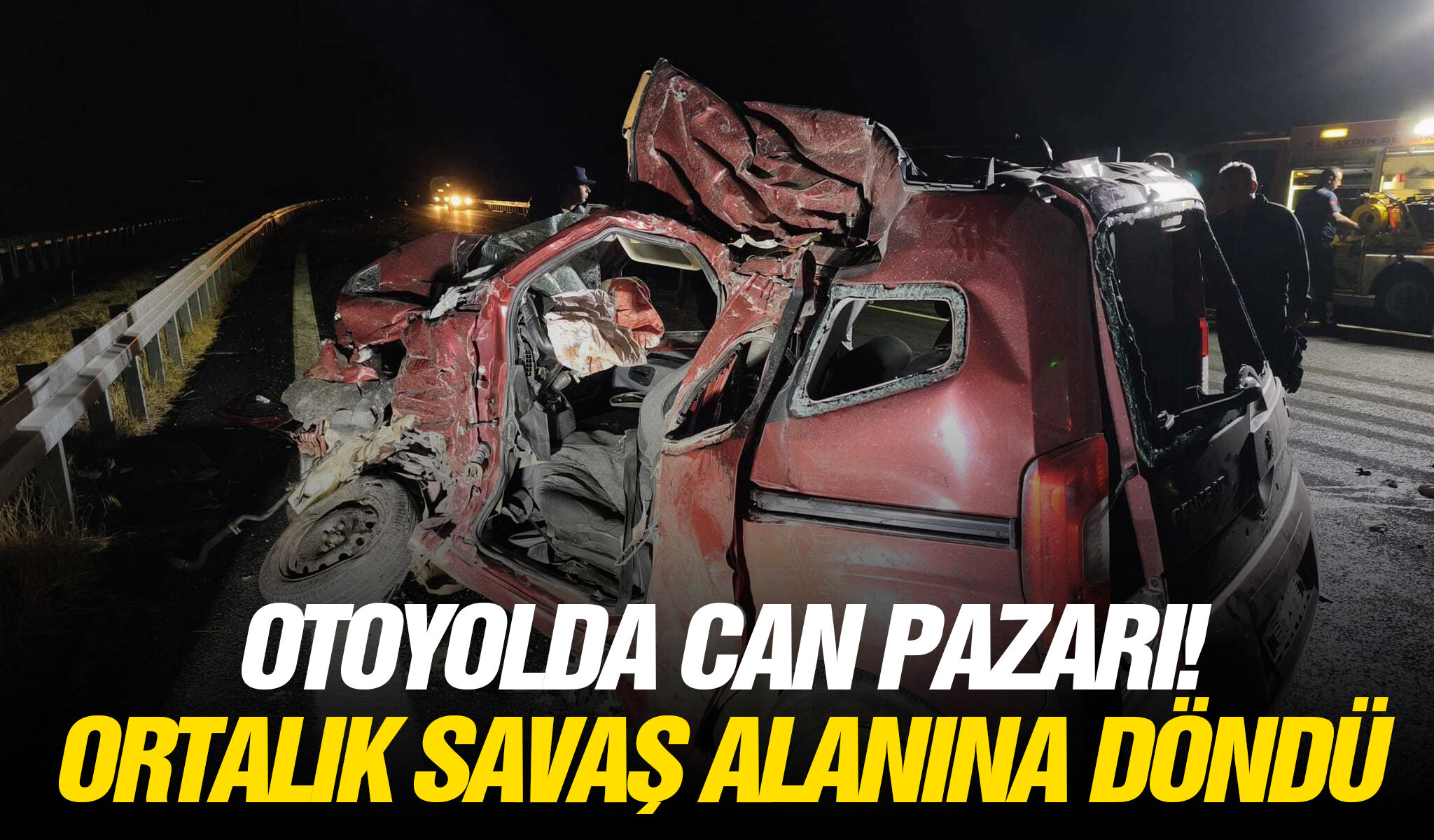Otoyolda can pazarı! Ortalık savaş alanına döndü
