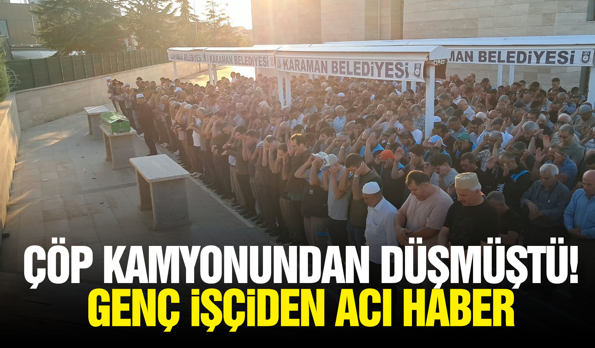 Çöp kamyonundan düşmüştü! Genç işçiden acı haber