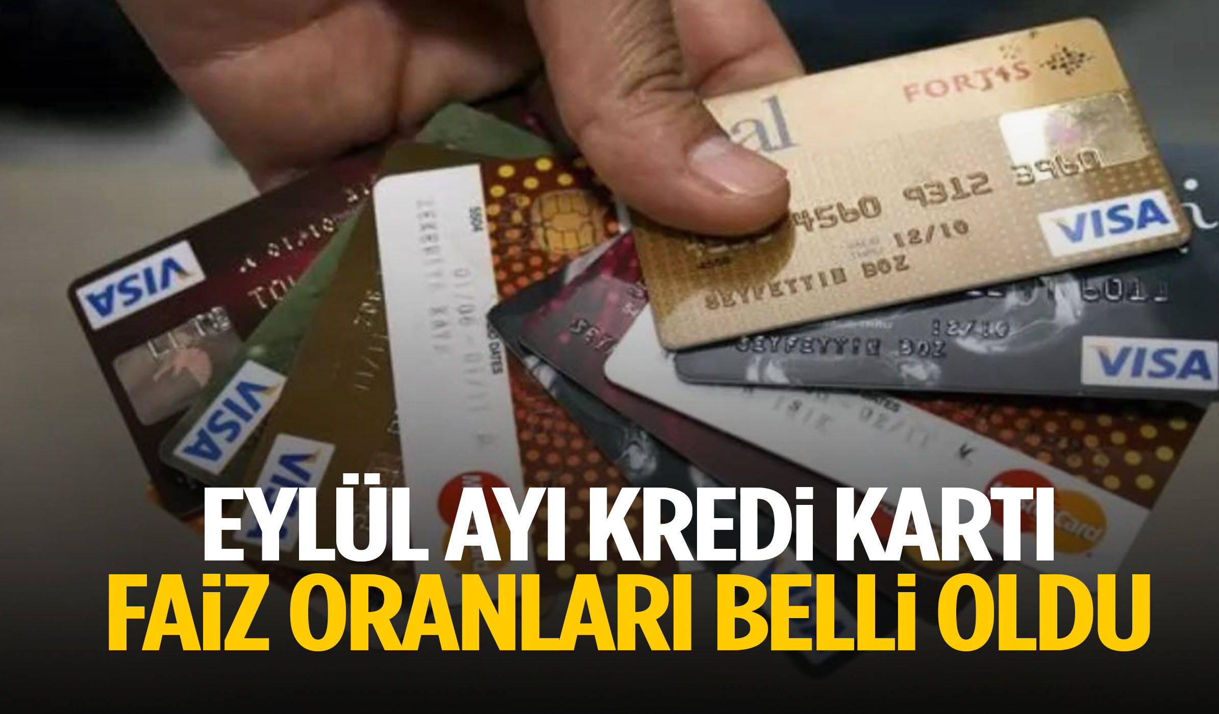 Eylül ayı kredi kartı faiz oranları belli oldu!