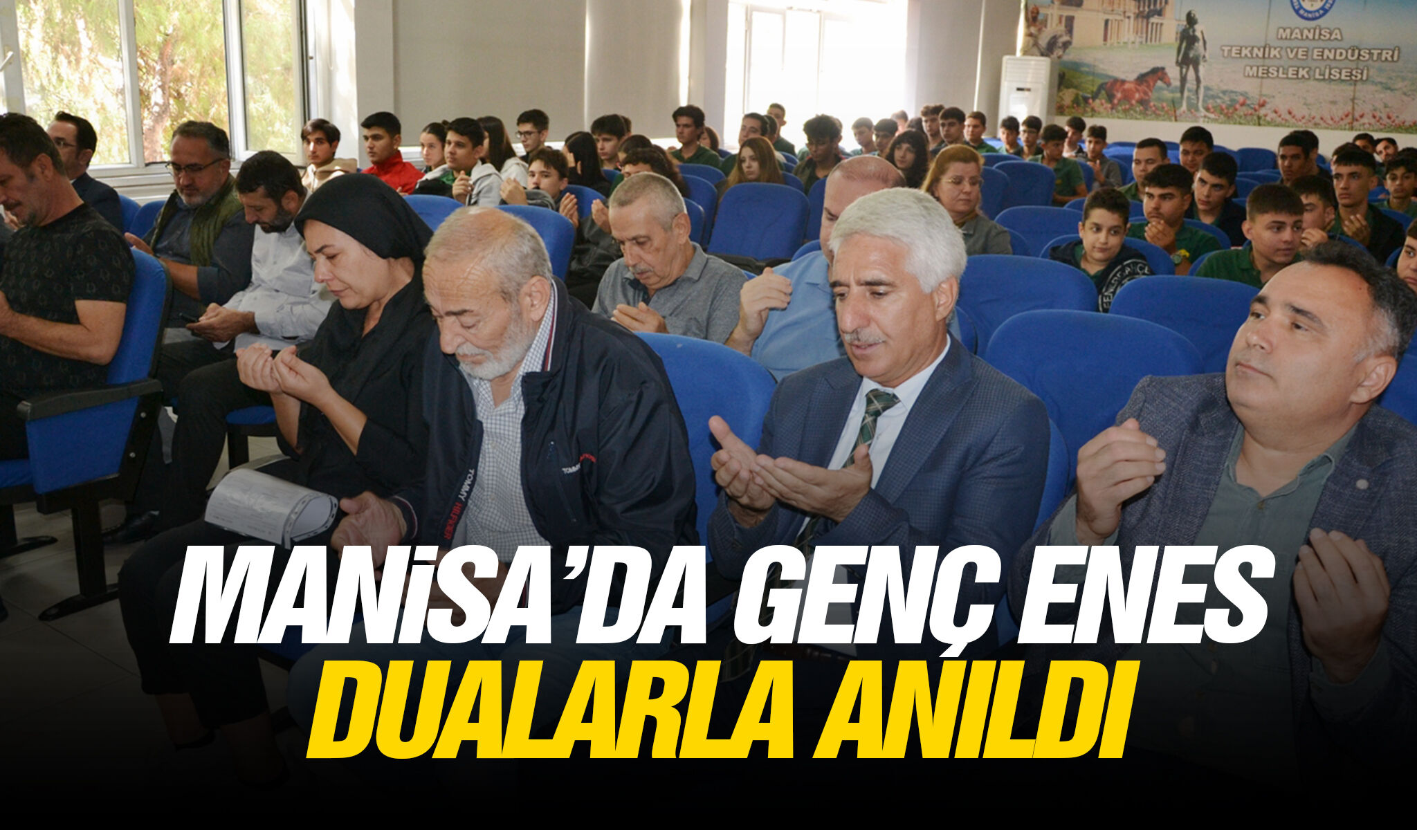 Manisa’da genç Enes dualarla anıldı