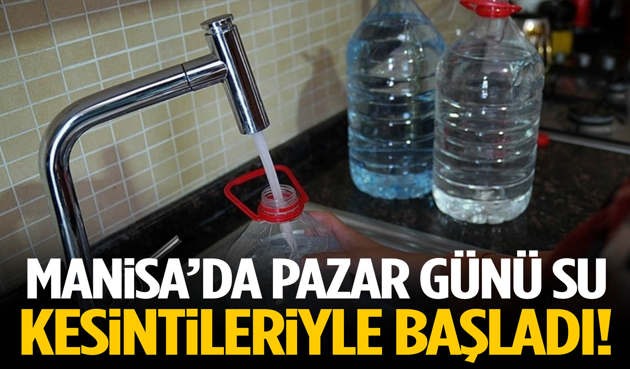 Manisa’da Pazar günü su kesintileriyle başladı!