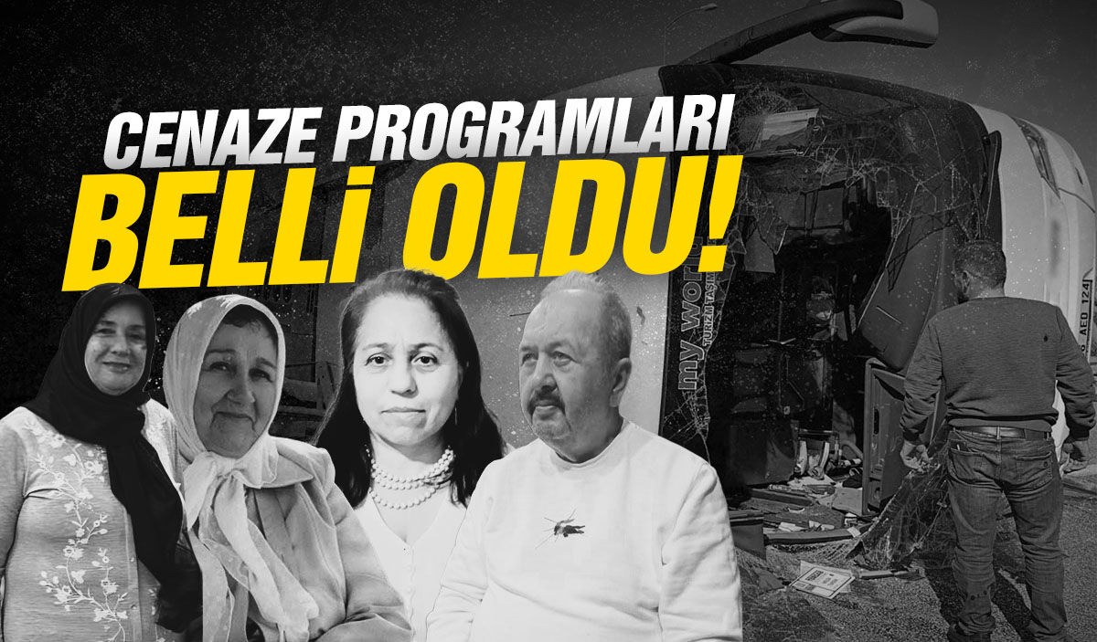 Akhisar'daki kazada hayatını kaybeden 11 kişinin cenaze programı belli oldu