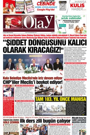 08.09.2025 Manisa Olay Gazetesi