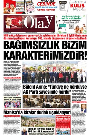 09.09.2025 Manisa Olay Gazetesi