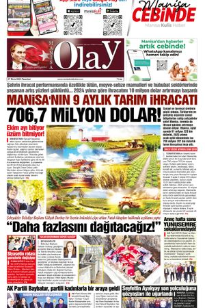27.10.2025 Manisa Olay Gazetesi