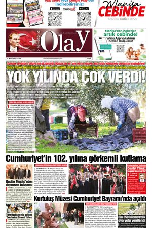 31.10.2025 Manisa Olay Gazetesi