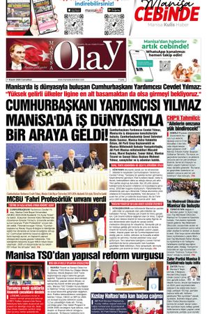 01.11.2025 Manisa Olay Gazetesi